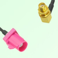 FAKRA SMB H 4003 violet Male Plug to SMA Bulkhead Female Jack RA Cable