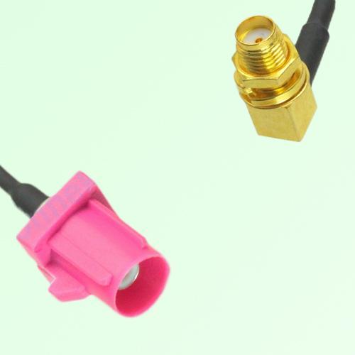 FAKRA SMB H 4003 violet Male Plug to SMA Bulkhead Female Jack RA Cable FAKRA SMB H 4003 violet Male Plug to SMA Bulkhead Female Jack RA Cable