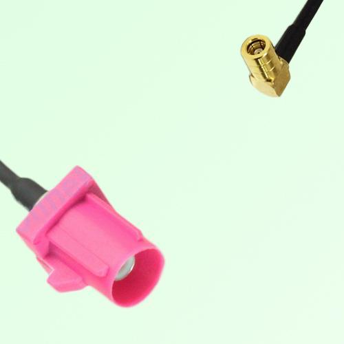 FAKRA SMB H 4003 violet Male Plug to SMB Female Jack Right Angle Cable