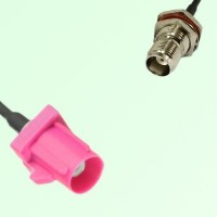 FAKRA SMB H 4003 violet Male Plug to TNC Bulkhead Female Jack Cable FAKRA SMB H 4003 violet Male Plug to TNC Bulkhead Female Jack Cable