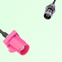 FAKRA SMB H 4003 violet Male to TNC Front Mount Bulkhead Female Cable FAKRA SMB H 4003 violet Male to TNC Front Mount Bulkhead Female Cable