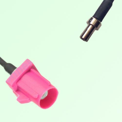 FAKRA SMB H 4003 violet Male Plug to TS9 Male Plug Cable