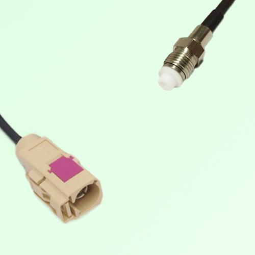 FAKRA SMB I 1001 beige Female Jack to FME Female Jack Cable FAKRA SMB I 1001 beige Female Jack to FME Female Jack Cable