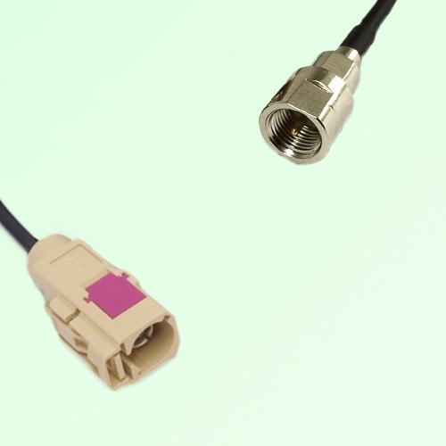 FAKRA SMB I 1001 beige Female Jack to FME Male Plug Cable