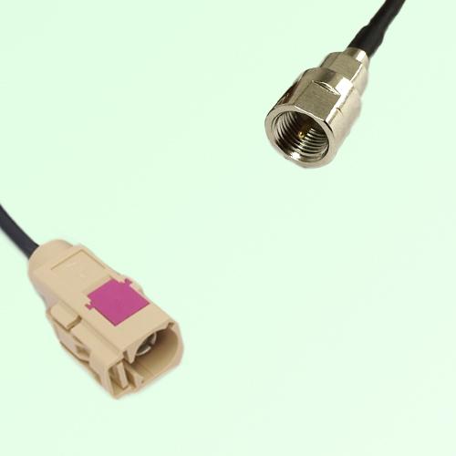 FAKRA SMB I 1001 beige Female Jack to FME Male Plug Cable FAKRA SMB I 1001 beige Female Jack to FME Male Plug Cable