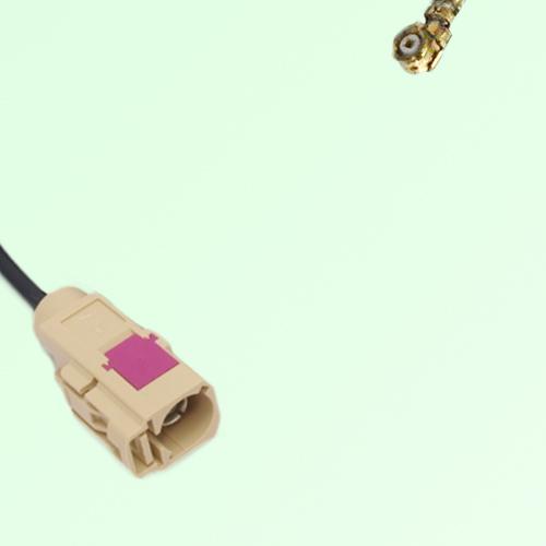 FAKRA SMB I 1001 beige Female Jack to IPEX Cable FAKRA SMB I 1001 beige Female Jack to IPEX Cable