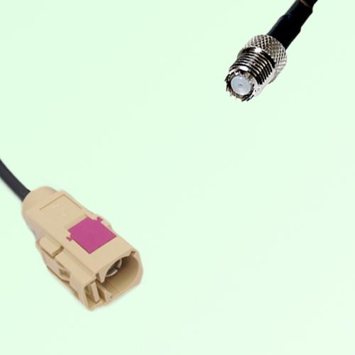 FAKRA SMB I 1001 beige Female Jack to Mini UHF Female Jack Cable FAKRA SMB I 1001 beige Female Jack to Mini UHF Female Jack Cable