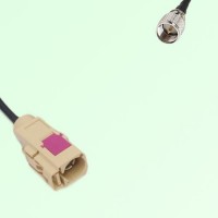 FAKRA SMB I 1001 beige Female Jack to Mini UHF Male Plug Cable