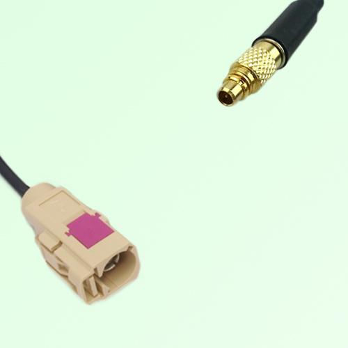 FAKRA SMB I 1001 beige Female Jack to MMCX Male Plug Cable