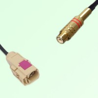 FAKRA SMB I 1001 beige Female Jack to RCA Female Jack Cable
