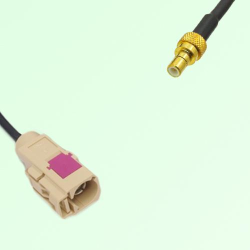 FAKRA SMB I 1001 beige Female Jack to SMB Male Plug Cable