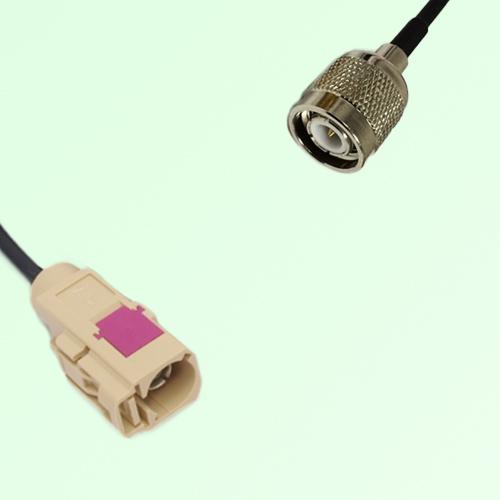 FAKRA SMB I 1001 beige Female Jack to TNC Male Plug Cable