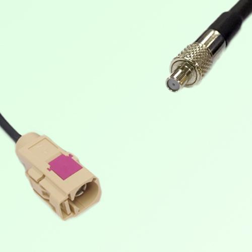 FAKRA SMB I 1001 beige Female Jack to TS9 Female Jack Cable