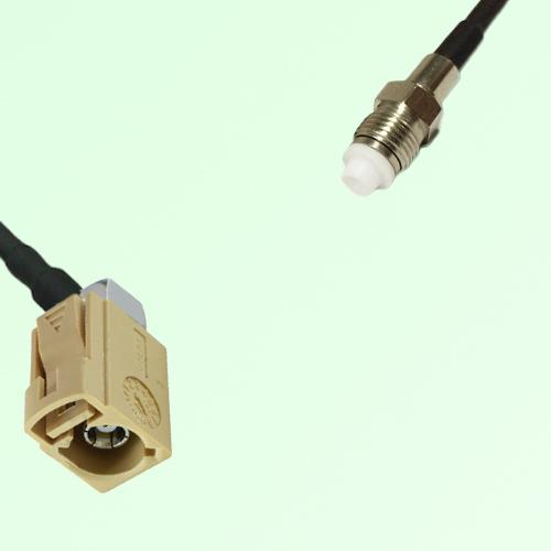FAKRA SMB I 1001 beige Female Jack RA to FME Female Jack Cable FAKRA SMB I 1001 beige Female Jack RA to FME Female Jack Cable