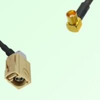 FAKRA SMB I 1001 beige Female Jack RA to MCX Female Jack RA Cable