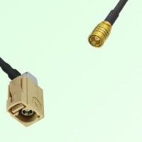 FAKRA SMB I 1001 beige Female Jack RA to SMB Female Jack Cable