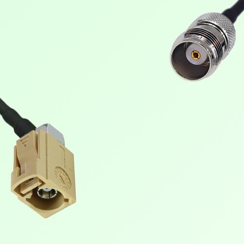 FAKRA SMB I 1001 beige Female Jack RA to TNC Female Jack Cable FAKRA SMB I 1001 beige Female Jack RA to TNC Female Jack Cable