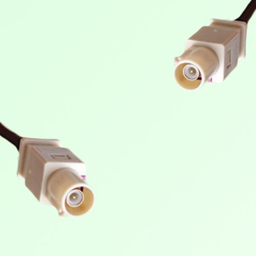 FAKRA SMB I 1001 beige Male Plug to I 1001 beige Male Plug Cable