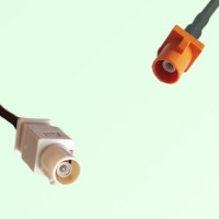 FAKRA SMB I 1001 beige Male Plug to M 2003 pastel orange Male Cable