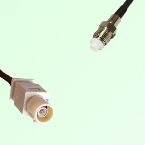 FAKRA SMB I 1001 beige Male Plug to FME Female Jack Cable FAKRA SMB I 1001 beige Male Plug to FME Female Jack Cable
