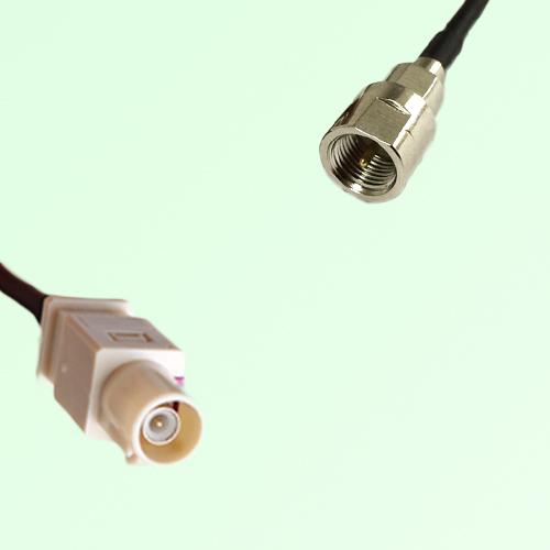 FAKRA SMB I 1001 beige Male Plug to FME Male Plug Cable