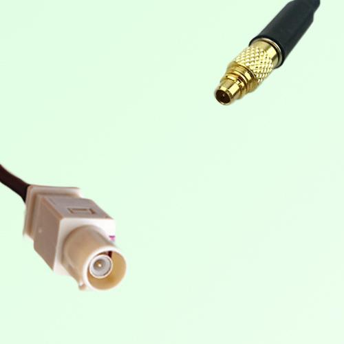 FAKRA SMB I 1001 beige Male Plug to MMCX Male Plug Cable