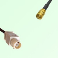 FAKRA SMB I 1001 beige Male Plug to SMB Female Jack Cable