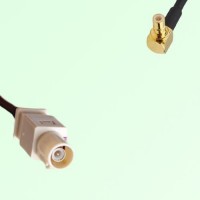 FAKRA SMB I 1001 beige Male Plug to SMB Male Plug Right Angle Cable FAKRA SMB I 1001 beige Male Plug to SMB Male Plug Right Angle Cable
