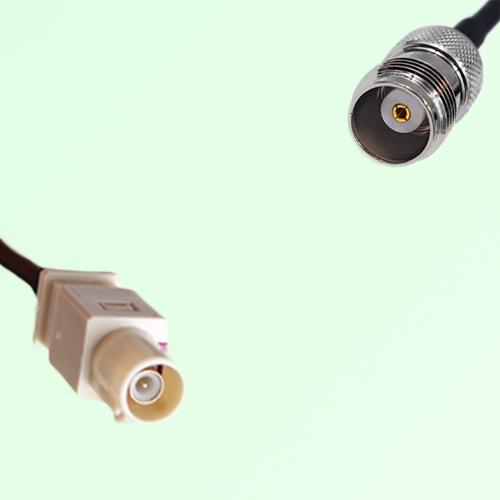 FAKRA SMB I 1001 beige Male Plug to TNC Female Jack Cable FAKRA SMB I 1001 beige Male Plug to TNC Female Jack Cable