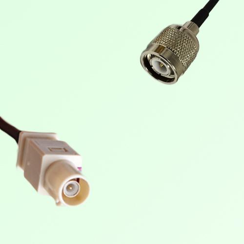 FAKRA SMB I 1001 beige Male Plug to TNC Male Plug Cable