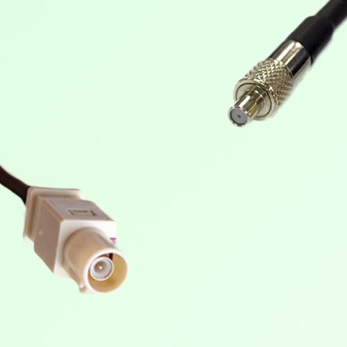 FAKRA SMB I 1001 beige Male Plug to TS9 Female Jack Cable