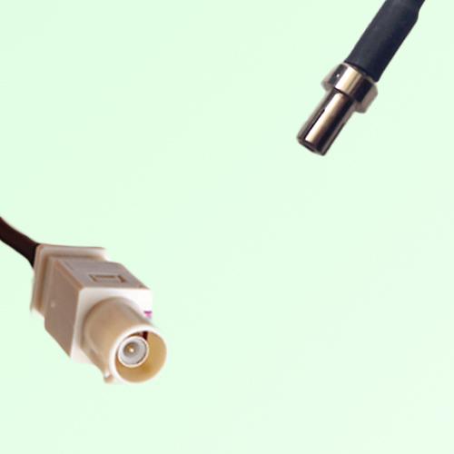 FAKRA SMB I 1001 beige Male Plug to TS9 Male Plug Cable