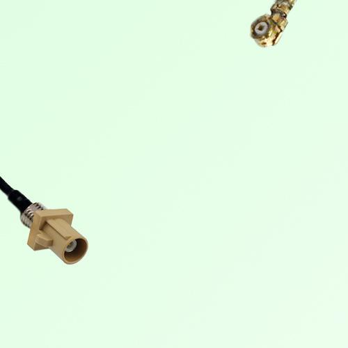 FAKRA SMB I 1001 beige Bulkhead Male Plug to IPEX Cable FAKRA SMB I 1001 beige Bulkhead Male Plug to IPEX Cable