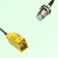 FAKRA SMB K 1027 curry Female Jack to F Bulkhead Female Jack Cable FAKRA SMB K 1027 curry Female Jack to F Bulkhead Female Jack Cable