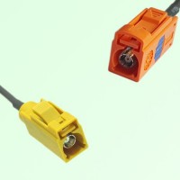 FAKRA SMB K 1027 curry Female to M 2003 pastel orange Female Cable FAKRA SMB K 1027 curry Female to M 2003 pastel orange Female Cable