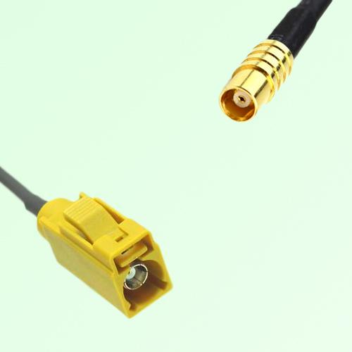 FAKRA SMB K 1027 curry Female Jack to MCX Female Jack Cable FAKRA SMB K 1027 curry Female Jack to MCX Female Jack Cable