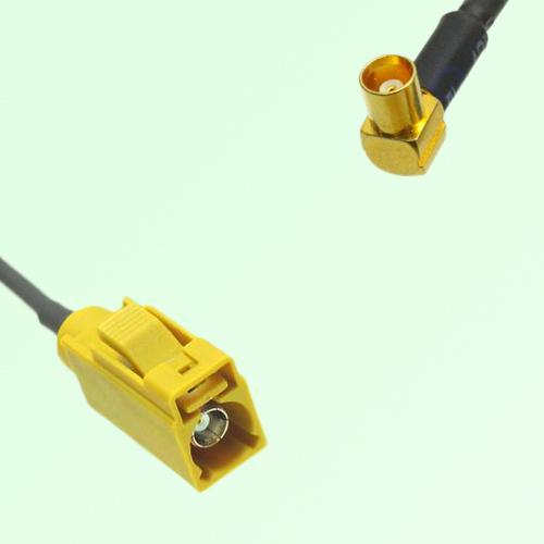 FAKRA SMB K 1027 curry Female Jack to MCX Female Jack RA Cable FAKRA SMB K 1027 curry Female Jack to MCX Female Jack RA Cable