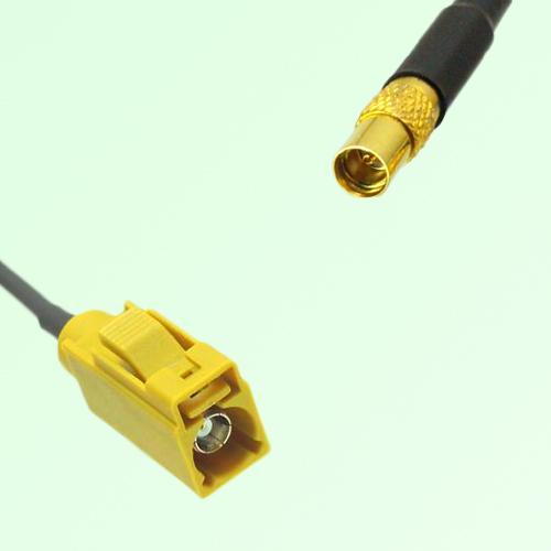 FAKRA SMB K 1027 Curry Female Jack to MMCX Female Jack Cable