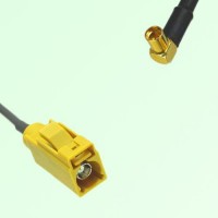 FAKRA SMB K 1027 Curry Female Jack to MMCX Female Jack RA Cable FAKRA SMB K 1027 Curry Female Jack to MMCX Female Jack RA Cable