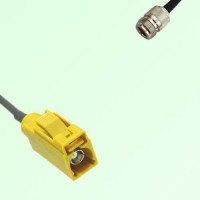 FAKRA SMB K 1027 curry Female Jack to N Female Jack Cable FAKRA SMB K 1027 curry Female Jack to N Female Jack Cable