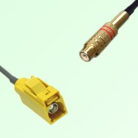 FAKRA SMB K 1027 curry Female Jack to RCA Female Jack Cable FAKRA SMB K 1027 curry Female Jack to RCA Female Jack Cable