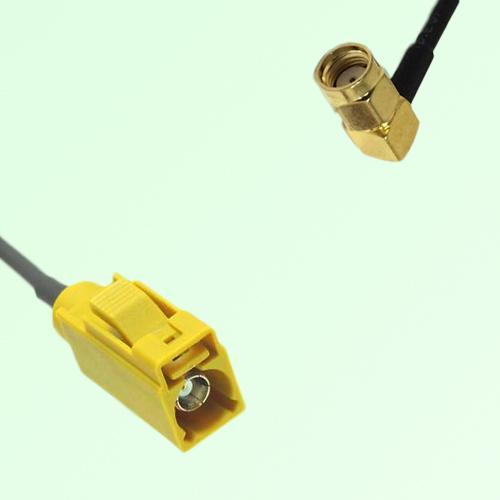 FAKRA SMB K 1027 curry Female Jack to RP SMA Male Plug RA Cable FAKRA SMB K 1027 curry Female Jack to RP SMA Male Plug RA Cable