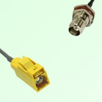 FAKRA SMB K 1027 curry Female Jack to TNC Bulkhead Female Jack Cable FAKRA SMB K 1027 curry Female Jack to TNC Bulkhead Female Jack Cable