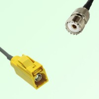 FAKRA SMB K 1027 curry Female Jack to UHF Female Jack Cable FAKRA SMB K 1027 curry Female Jack to UHF Female Jack Cable
