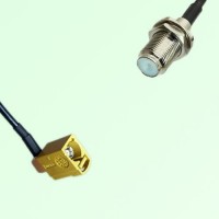 FAKRA SMB K 1027 curry Female Jack RA to F Bulkhead Female Jack Cable FAKRA SMB K 1027 curry Female Jack RA to F Bulkhead Female Jack Cable