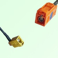 FAKRA SMB K 1027 curry Female RA to M 2003 pastel orange Female Cable FAKRA SMB K 1027 curry Female RA to M 2003 pastel orange Female Cable