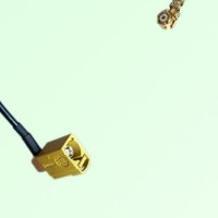 FAKRA SMB K 1027 Curry Female Jack Right Angle to IPEX Cable