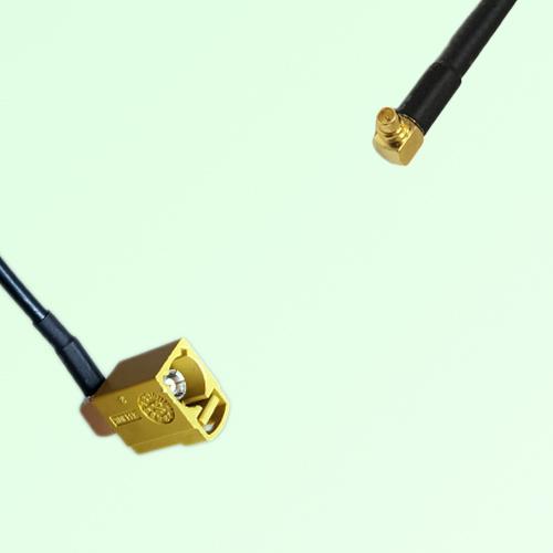FAKRA SMB K 1027 Curry Female Jack RA to MMCX Male Plug RA Cable