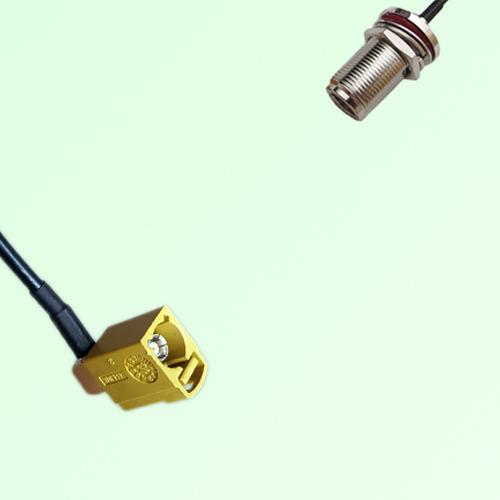 FAKRA SMB K 1027 curry Female Jack RA to N Bulkhead Female Jack Cable FAKRA SMB K 1027 curry Female Jack RA to N Bulkhead Female Jack Cable