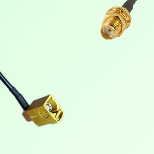FAKRA SMB K 1027 Curry Female Jack RA to SMA Bulkhead Female Cable FAKRA SMB K 1027 Curry Female Jack RA to SMA Bulkhead Female Cable